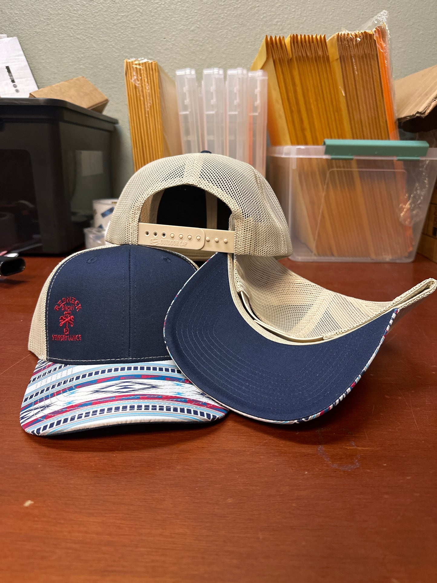 Blue Aztec Snapback Hat