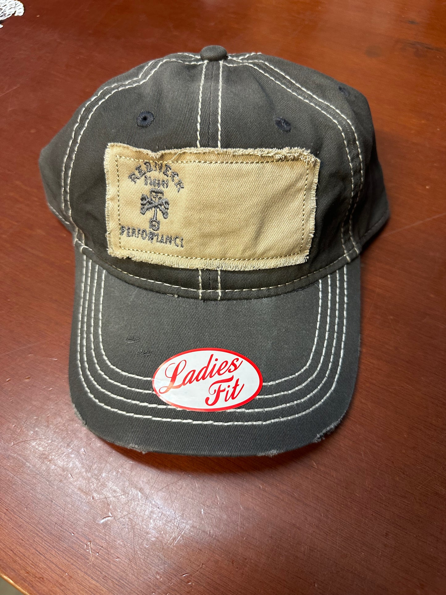 Ladies Fit Black & Tan Offset Patch Snapback Hat