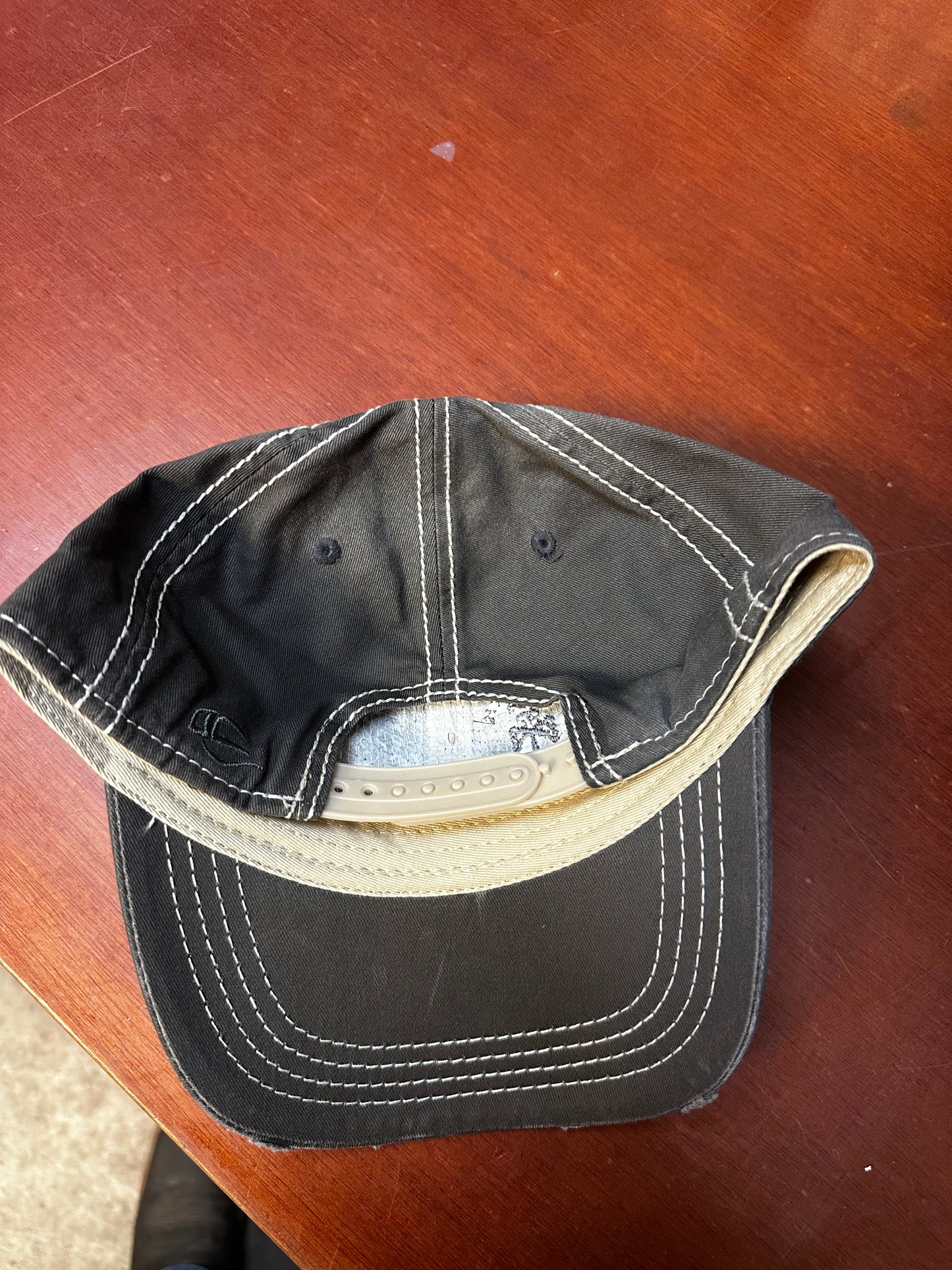 Ladies Fit Black & Tan Offset Patch Snapback Hat