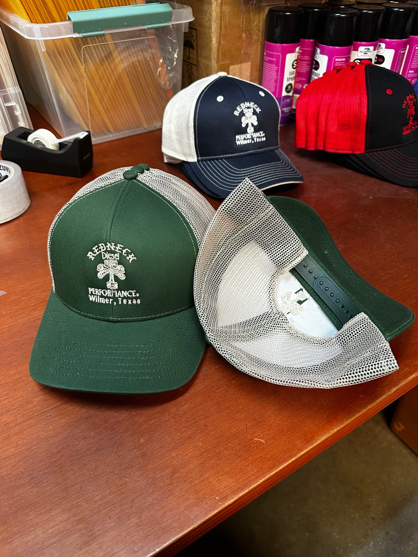 Dark Green & Tan Snapback Hat