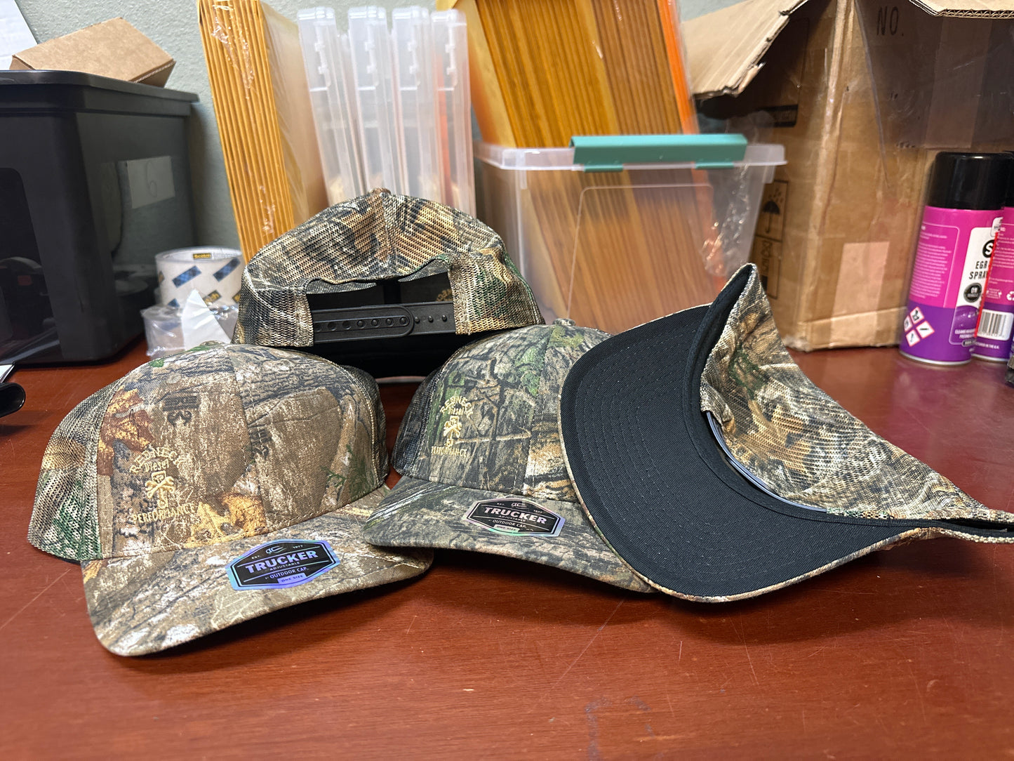 Camo W/ Tan Offset Logo Snapback Hat