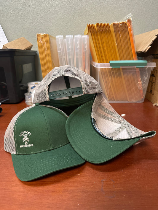 Green & Cream Offset Logo Snapback Hat