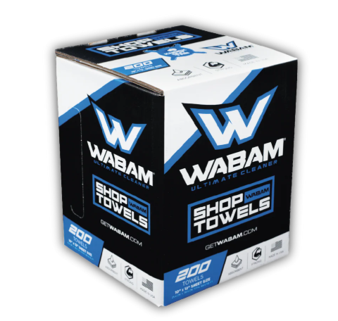 WABAM Shop Towels 50 And 200 Count