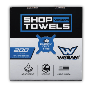 WABAM Shop Towels 50 And 200 Count